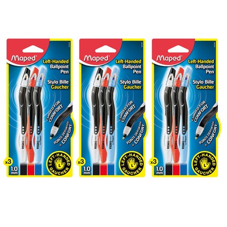 Maped Visio Pen Ball-Point For Lefties, PK9 MAP224324